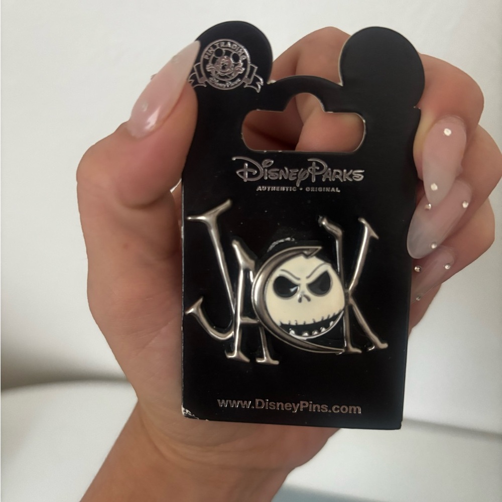 Disney Jack Skellington Silver and Black Pin